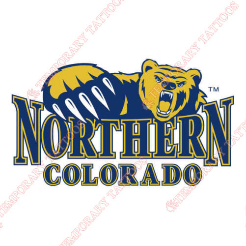 Northern Colorado Bears Customize Temporary Tattoos Stickers NO.5656